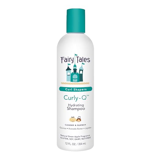Fairy Tales Curly Q Hydrating Kids Shampoo – Paraben, Sulfate, Gluten, and Nut Free – For all Types of Curls Including Multi Cultural Hair – 12oz.