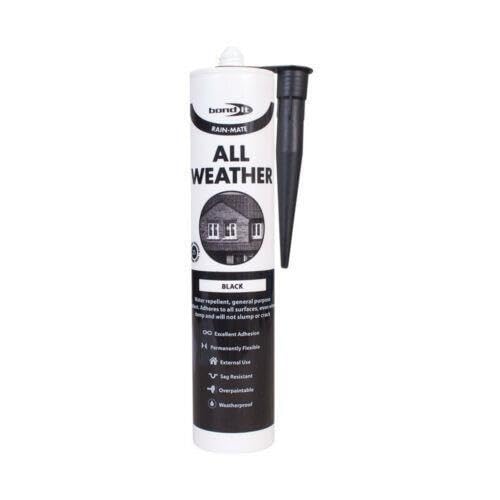 Rain Mate All Weather General Purpose Roofing Tiles Car Glass Sealant EU3 Black Slates Flat Pitched Works Damp