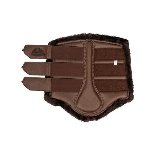 Bottes de brossage arrière Acavallo en similicuir marron taille L - 5