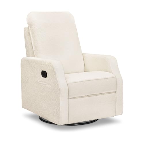 DaVinci Lucas Pillowback Swivel Glider Nursery Recliner, Cozy Cream Boucle - image 6