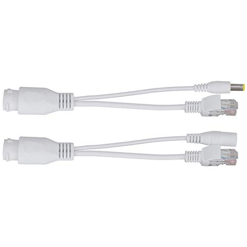 Passive POE Splitter ABS Plastic POE Injector POE Splitter Power for WLAN Switch (White) miniatura 7