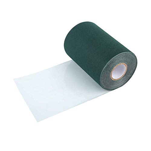 TOPINCN 2 Farben 150mm * 10m Kunstrasennahtband Rasenband Gras Teppich Gras Klebeband MEHRWEG VERPACKUNG(Grün)