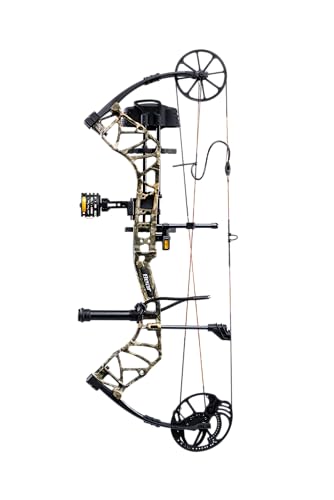 Bear Species XT Ready to Hunt Compound Archery Bow, 70lb. Draw Weight, Left Hand, Mossy Oak Roots/Black