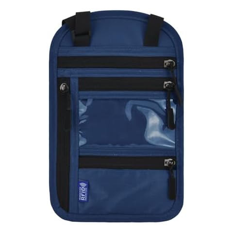 AOKLANT Passport Neck Pouch - Multi-Functional Concealed Travel Pouch - Free Your Hands And Keep Your Belongings Secure. Cover