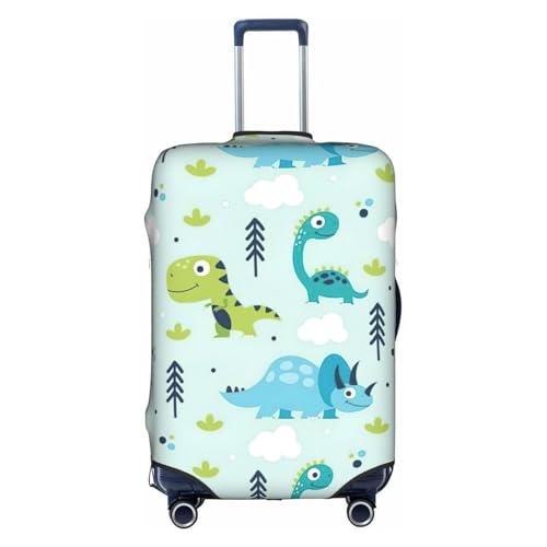 Protection de valise motif dinosaure blanc : voyagez sans rayures