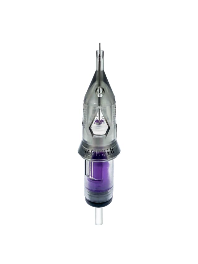 Bishop Tattoo Da Vinci V2 Cartridges - Regular - 12 Gage With 03 Pins - Round Liner Tight Long - 20 Cartridges