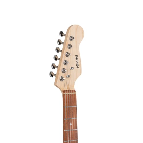 Image of STA 39-Inch 6-String Electric Guitar for Beginners & Intermediate (White) | SSS Single Coil Pickups | Basswood Body, Rosewood Neck & Fretboard | Standard Tremolo Bridge with Whammy Bar