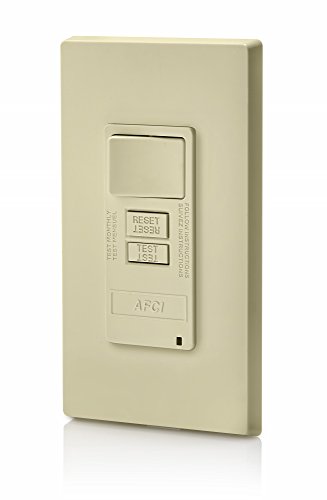 Image of Leviton Combination, 15 Amp, Self Test, LED Indicator Light, AFSW1-I, AFCI /Switch, Ivory