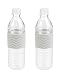 Copco Hydra Reusable Tritan Water Bottle with Spill Resistant Lid and Non-Slip Sleeve, 16.9-Ounce, 2 Pack (Gray)