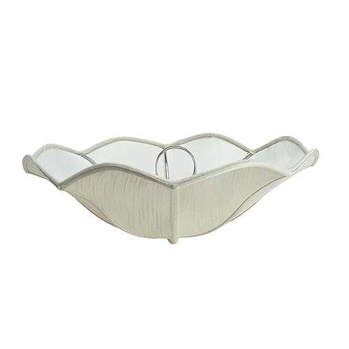 Image of Aspen Creative 39003A Ceiling Clip-on Lamp Shade, Transitional Design in Tan, 13 inch Diameter x 5 inch Height
