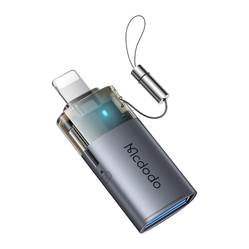 OT-7850 2'si 1 arada USB-A - Lightning ve SD kart aktarım dönüştürücüsü