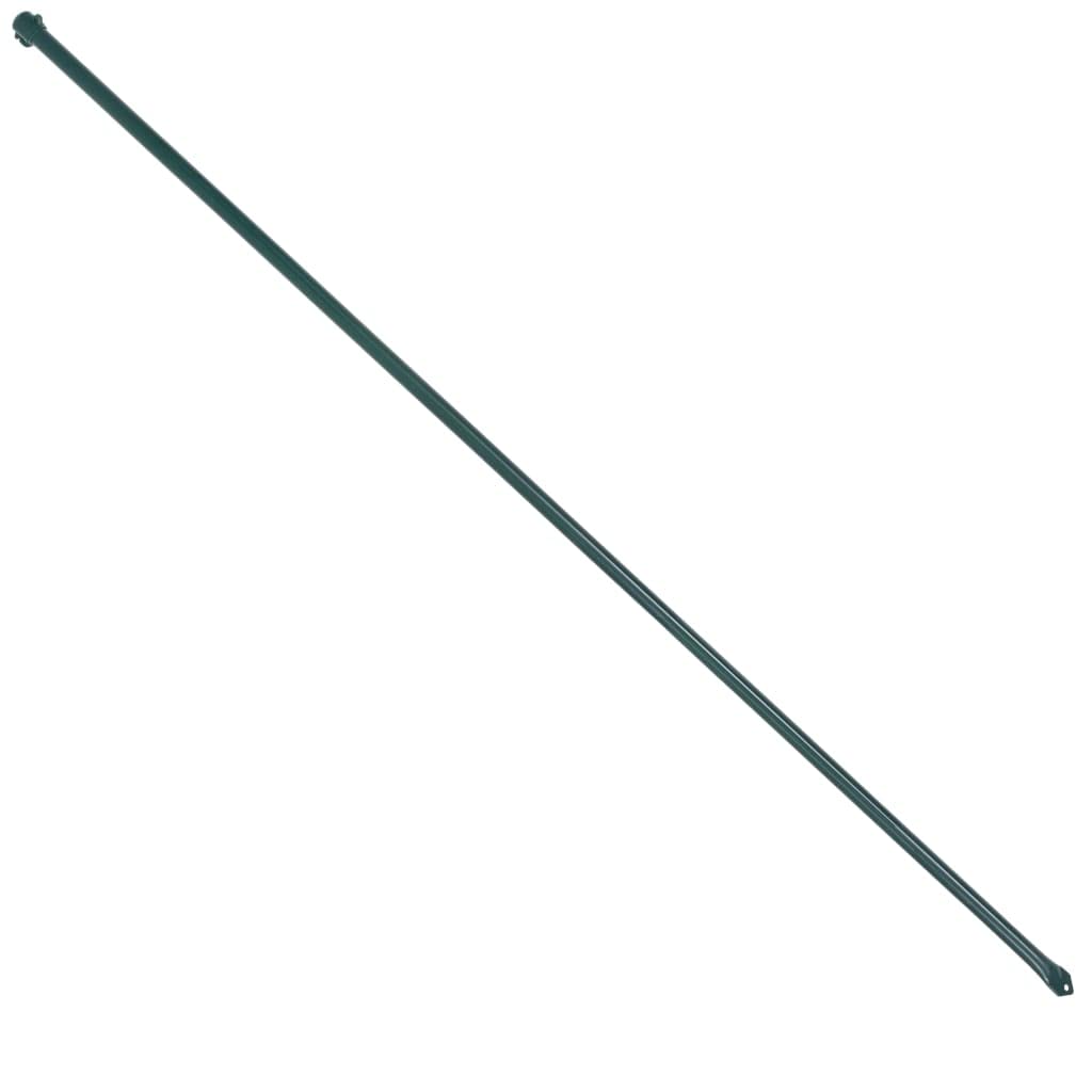 Generico Pali da Giardino 10 pz in Metallo 1,5 m Verde,Casa e Giardino,Prato e Giardino,Giardinaggio,Supporti e Gabbie per piante-142310