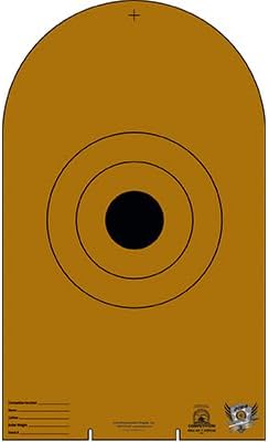 Official NRA AP-1 Cardboard Target Featuring Printed Scoring Lines in Place of Perforations mounting Holes to Work with Many of Turning Systems Die Cut Target&no Rectangle