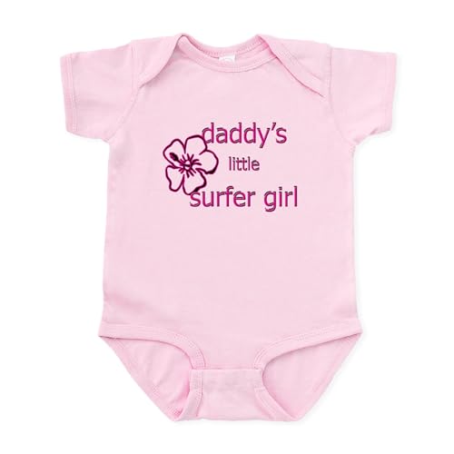 CafePress Daddy's Little Surfer Girl Body Suit Cute Infant Bodysuit Baby Romper