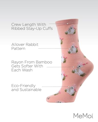 MeMoi Rabbits Rayan Blend Crew Socks3