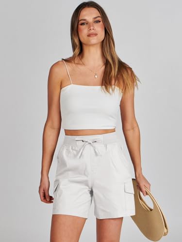 ANRABESS Womens Summer Shorts 2025 Dressy Casual Hiking Cargo Shorts Trendy Outdoor Outfits 6 Pockets - Image 5