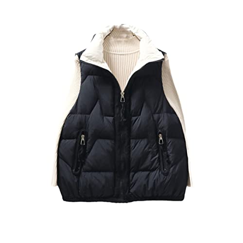 Chaleco de invierno para mujer ideal para paseos urbanos chaqueta ligera negra S