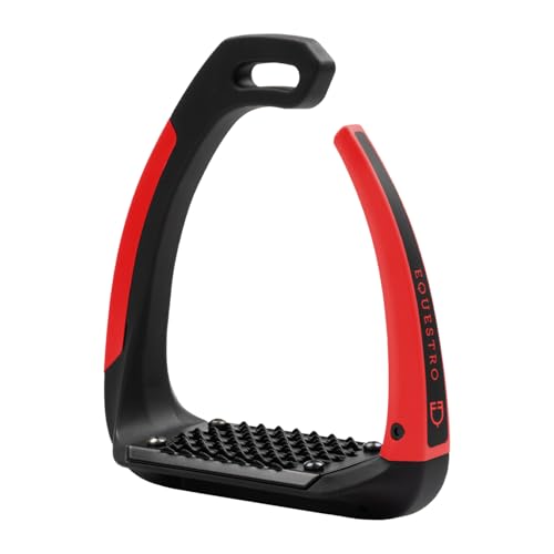 EQUESTRO Staffe di sicurezza con braccetto in silicone Supernova POPPY RED