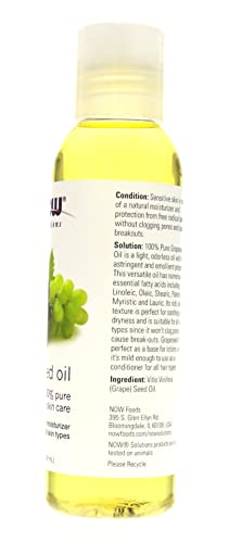 Now Grape Seed Oil, 4-Ounce (Pack Of 2) #TOP2