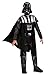 Jazwares STAR WARS Boy's Darth Vader Qualux Costume - Sith Lord Outfit w/Half Mask, Padded Jumpsuit, & Cape X-Large