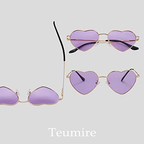 Polarized Heart Sunglasses for Women Fashion Cute Metal Frame Sun Glasses4
