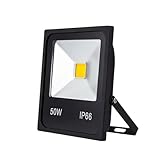 Floodlight L+e+d Floodlight 10W 20W 30W 50W Outdoor Spotlight Flood Light AC 220V 230V Water.Proof IP66 IP65 Professional Lighting Lamp(Warm White 50W 220V)(Cold White,50W 220V)