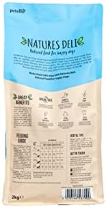 Natures Deli Puppy/Junior Dry Dog Food Grain Free Natural Complete Hypoallergenic For All Dog Breeds Duck and Sweet Potato - 2kg