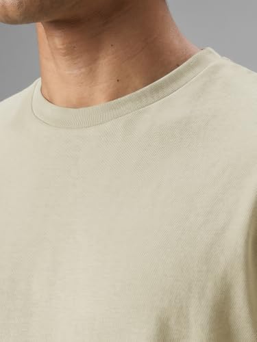 Image of XYXX Solid Boxy Oversized Roundneck Tshirt for Men