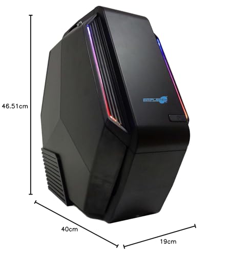 Caja Micro ATX Hexagonal con Ventilación LED y Conexión USB 3.0 Superior 6
