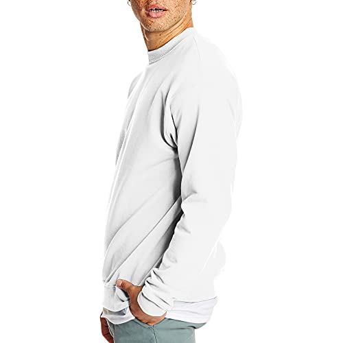 Hanes Men's Sweatshirt, EcoSmart Fleece Crewneck Sweatshirt, Big & Tall Available, 1 or 2-Pack