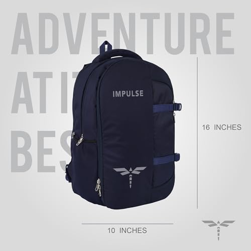 Image of Impulse IMP Omega 45L Laptop Backpack /Office Bag /School Bag /College Bag /Business Bag /Travel Backpack Water Resistant Fits Up to 16 Inch Laptop with 1 Year Warranty