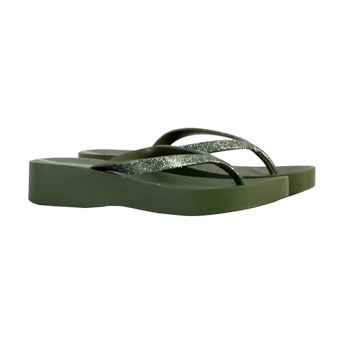 Tong compensée anti-fatigue Ipanema maille mesh chic à enfiler sans effort