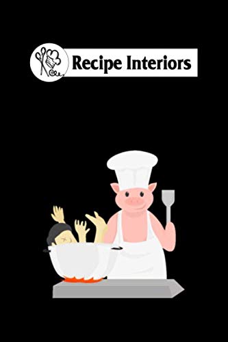  Recipe interiors: pig cooks human being vegetarian vegan 6x9 100 pages bleed