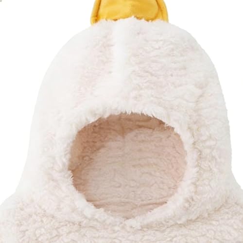 Manta con capucha portátil de ganso con mangas largas para invierno 6