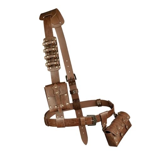 YIZITU Práctico Y Ligero Juego De Cartera Con Cinturón De PU