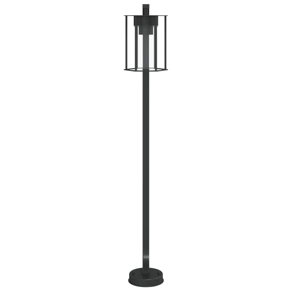 vidaXL Lampada da Terra per Esterni Argento 100 cm in Acciaio Inox