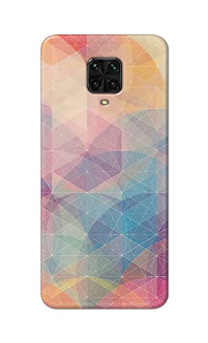 Image of Printed Hard Back Cover Case for Mi Poco M2 Pro Back Cover (Crumpled Paper Design) -1803