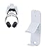 Mcbazel Controller e cuffie per gamepad Supporto appendiabiti per controller PS5 / PS4 / Nintendo Switch / Xbox One con doppio nastro adesivo 3M -Bianco