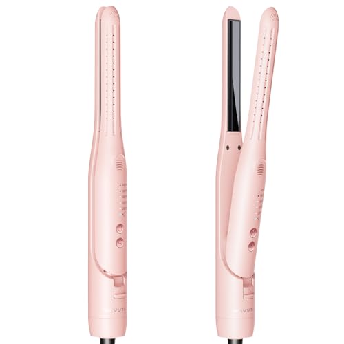 Wavytalk 0.65' Pencil Flat Iron, Cool Curl Pencil, Small Airflow Styler and Straightener for Short...