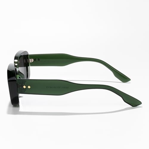 Fashion Rectangle Sunglasses for Women Men Trendy Oversized Shades Stylish Retro Eyewear for Driving Beach Street Style3