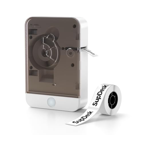 SupDesk Label Maker Machine with Tape Portable Bluetooth Mini Sticker Printer Wireless Small Labeler...