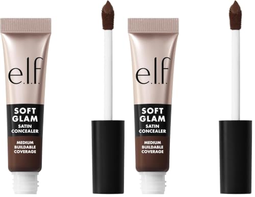 Image of e.l.f. Soft Glam Satin Concealer, Medium Coverage For Blemishes & Under-Eye, Crease-Resistant, Long Lasting, Vegan & Cruelty-Free, 64 Rich Neutral (Pack of 2)