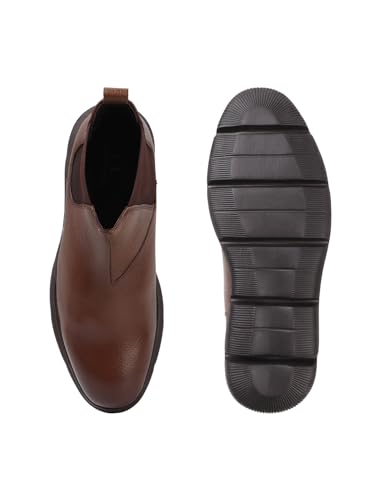 Image of Carlton London Men's Modern Ankle Chelsea Slip-On Boot with Lightweight