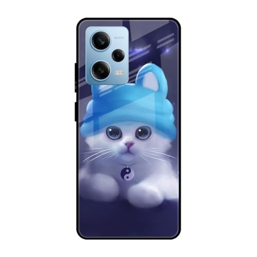 Image of SmashItUp Cat | Animal Designer Printed TPU Metal Case Mobile Back Cover for Redmi Note 12 Pro 5G