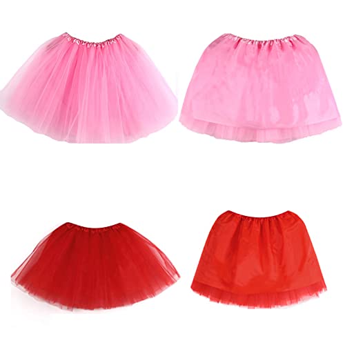 Women's Tutu Mini Skirt Tulle Layered Puffy Petticoat Ballet Bubble Dance Skirts Carnival Party Cosplay Underskirt4