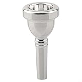 Embouchure de trombone alto 6 1/2AL en cuivre plaqué argent pour musiciens professionnels à la recherche d'un son constant (argent)
