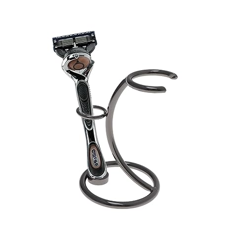 IWOWHERO Heated Beard Brush for Men Razor Kit for Men Beard Edger Razor Holder Stand Shave Brush Stand