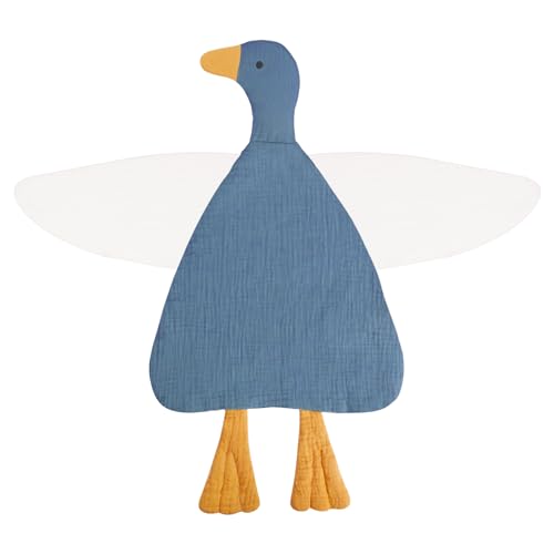 Image of Baby Toys Lovey Blanket Soft Duck Toys for Newborn Essentials 0-6 Months, Sensory Stuffed Animal Security Blanket for Boys and Girls (Duck-Blue)
