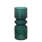 vaso sanitario verde agua AlexandreHouse JARRÓN CRISTAL VERDE °10X25CM