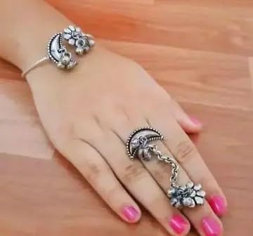Oxidised Finish Ring for Women Classic Ethnic Design-picture-45